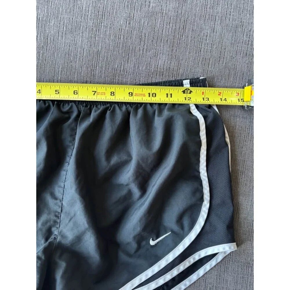 Nike Women's Tempo Dri-Fit Running Shorts Black White Piping Size Small